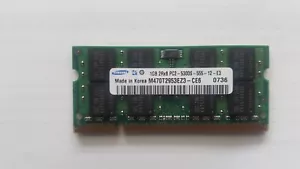 SAMSUNG DDR2 1GB 2Rx8 PC2-5300S-555-12-E3 M470T2953EZ3-CE6 SODIMM LAPTOP MEMORY - Picture 1 of 4