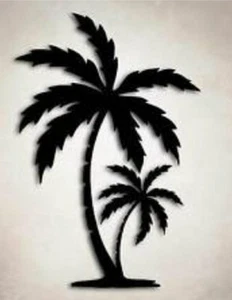 PALM TREES Vinyl Decal -Sticker Car Truck SUV Bumper Wall Laptop nature TROPICAL - Bild 1 von 3