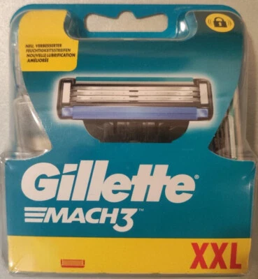 Gillette Mach 3 razor blades, new, 4 pieces in blister pack (without original packaging)