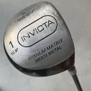 Dunlop INVICTA Driver 1 Wood Graphite Low Torque Mid Firm RH Titanium Matrix - Picture 1 of 6