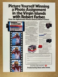 1985 Agfachrome Slide Film Picture America Photo Contest vintage print Ad - Picture 1 of 1