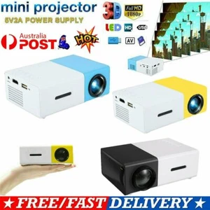 YG300 HD1080P LED Mini Projector Portable Home USB AV SD Theater Cinema Lot 20PB - Picture 1 of 17