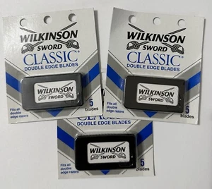 Double Edge Blades Fits All Double Edge Razors 3 Pack 15 Count - Picture 1 of 1