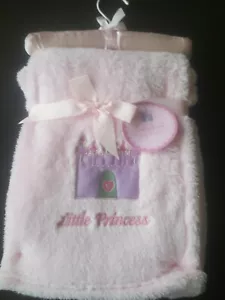 Little Princess NWT Castle Baby Blanket Pink Fleece Soft Girl 30" x 40" New Soft - Picture 1 of 5