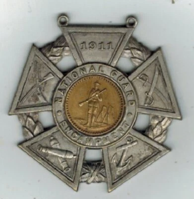 Insignia de campamento de la Guardia Nacional 1911 Foto 1 de 3