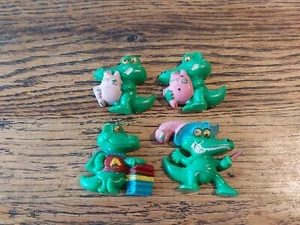 4 Vintage Crocodile Cute Kitsch Fridge Magnets  - Picture 1 of 4