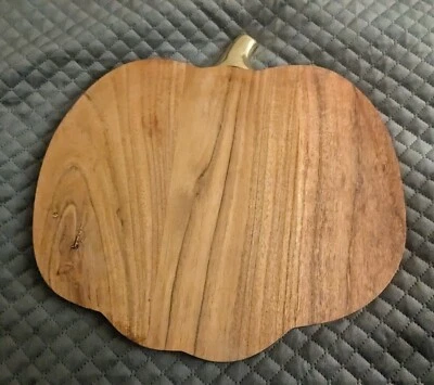 Martha Stewart Collection Punpkin Shape Cutting Board Metal Stem - Image 1 of 4