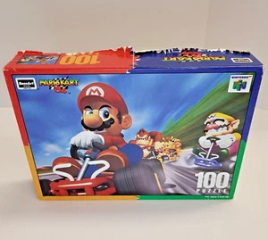 1997 RoseArt MarioKart 64 100 Piece Jigsaw Puzzle Nintendo Licensed Complete - Picture 1 of 10