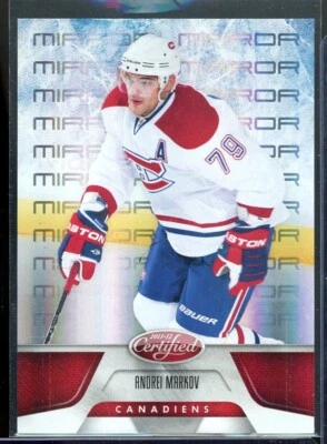 2011-12 Certified Mirror Red #18 Andrei Markov 012/199 - Image 1 of 2