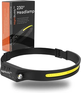 Night Buddy LED Headlamp 5 Light Modes 4X Brighter for Camping Gear Head Lamp - Picture 1 of 12