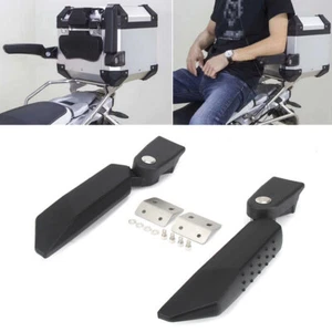 Kit de reposabrazos universal plegable para motocicleta caja maletero asiento trasero para pasajeros - Imagen 1 de 11