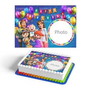 Cocomelon Selfie Edible Cake Topper Party Decoration Edible Cake Topper Image - Picture 1 of 4