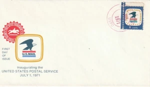 1396 July 1 1971 Postal Service FDC First Day - Picture 1 of 1