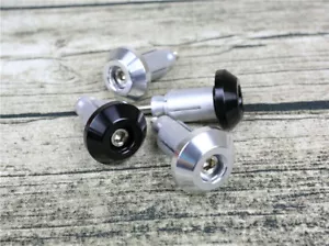 2Pcs Aluminum Motorcycle Bike Handlebar Caps Hand Grips Bar End Cover - Picture 1 of 6