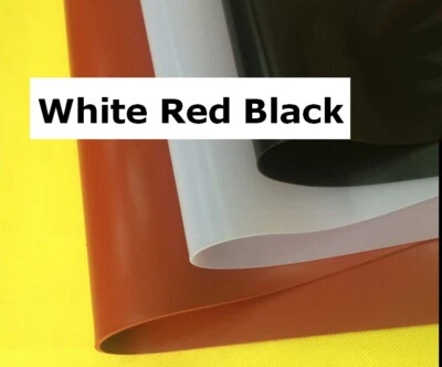 50x100CM Black Red Silicone Rubber Sheet Plate Mat High Temp Commercial Grade - Image 1 of 4
