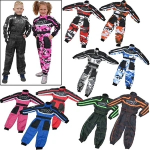 Wulfsport CHILDRENS Kids MOTOCROSS Camo RACE SUIT MX Overalls QUAD Pit Dirt Bike - Picture 1 of 15