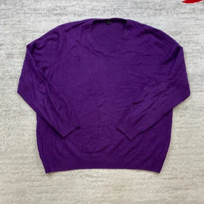 Suéter de Cachemira J Crew Extra Grande Púrpura Colección Italiana Exterior Trekker Foto 1 de 4