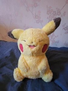 Fluffy Pikachu Plush Life With Pikachu Happy 30cm/12in Banpresto Japan Import - Picture 1 of 6