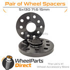 Wheel Spacers (2) Black 5X130 71.6 15Mm For Porsche Taycan 4S 19-20