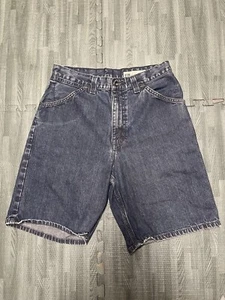 Vintage 2001 GAP Worker Shorts Men’s Size 32W 10" Inseam Blue Denim Jean Cotton - Picture 1 of 9