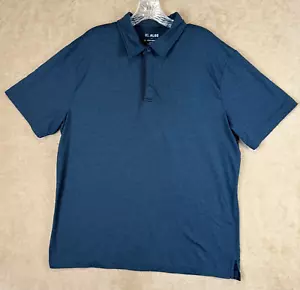 01 Algo Poloshirt Herren XL blau weich Performance feuchtigkeitsableitend Stretch Golf - Bild 1 von 9