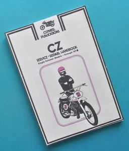 1960's-78 CZ Motorcycle Service Manual Book 125c 250cc 400cc Motocross Dirt Bike - Picture 1 of 13