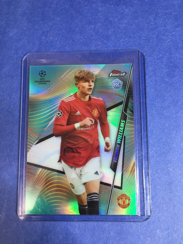 F171,098 2020-21 Finest UEFA  Aqua Refractors #21 Brandon Williams/75 - Image 1 of 1