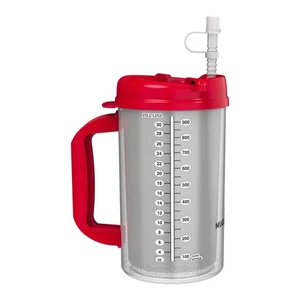 32 oz Hospital Mug – Red – Insulated Cold Drink Travel Mug – BPA-Free USA Made - Picture 1 of 4