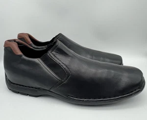Mocasines sin cordones Cole Haan Zeno para hombre - cuero negro - talla 15 M - Imagen 1 de 8