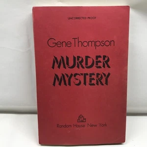 Murder Mystery by Gene Thompson 1980 1st Edition Uncorrected Proof. #020 - Picture 1 of 16