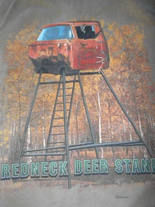 Buck Wear collo rosso sportivo camion collo rosso cervo supporto marrone marrone chiaro uomo grande Y2k vintage - Foto 1 di 3