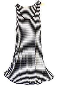 Ekouaer Size X Large Maternity And Nursing Dress Snaps At Shoulders Blue White - Picture 1 of 8