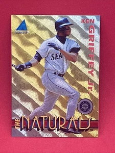 1994 Pinnacle KEN GRIFFEY JR “The Naturals” GOLD WAVE REFRACTOR Holo #3🔥RARE🔥 - Picture 1 of 6