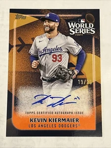 2025 Topps Series 2 Kevin Kiermaier World Series Auto Card 19/25 Dodgers - Picture 1 of 10