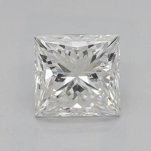 Cert. GIA 1.53 CT Princess Cut Natural Mined Diamond Loose I color SI2 clarity - Picture 1 of 2