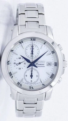 Часы с хронографом Seiko Premier SNDV71P1 сталь кварц сапфировое стекло - Изображение 1 из 2