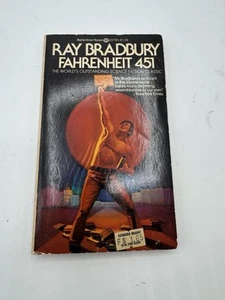 VTG Fahrenheit 451 Ray Bradbury Paperback Book Printing Ballantine 1973 Cult Wow - Picture 1 of 4