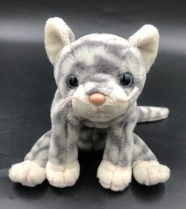Peluche Ty Beanie Buddies Collection Silver the Cat 1999 vintage juguete suave de 16 cm - Imagen 1 de 7