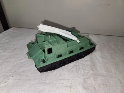 Vintage MPC Military Rocket Launcher with Black Tracks Armored Vehicle  - Image 1 of 4