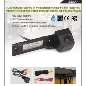 1080P HD Rückfahrkamera 150° Nachtsicht Kennzeichenbeleuchtung für VW/Skoda/SEAT - Bild 1 von 13