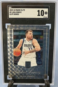 2023-24 PANINI DONRUSS ELITE SGC 10 LUKA DONCIC MAVERICKS BASKETBALL CARD #2 - Picture 1 of 4