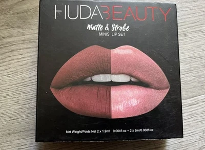 Huda Beauty Matte & Strobe Mini Lip Set - New In Box - Image 1 of 3