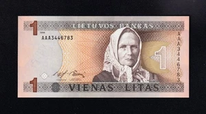 F.C. LITUANIA LITHUANIA , 1 LITAS 1994 , S/C ( UNC ) , P.53 . - Bild 1 von 2