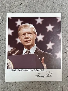 Jimmy Carter Signed 8x10 Vintage 79 White House Photo Autographed Full Signature - Picture 1 of 5