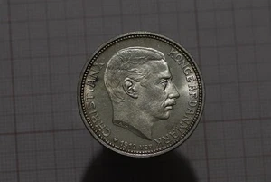 🧭 🇩🇰 DENMARK 2 KRONER 1912 Scarce 1912 Silver Frederik/Christian B86 #K4183 - Picture 1 of 2