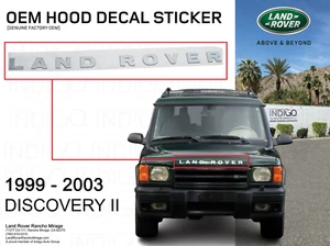 LAND ROVER HOOD DECAL STICKER "LAND ROVER" FOR DISCOVERY 2 DAG100370MAD - Picture 1 of 3