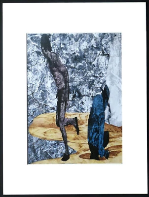 Jörg  IMMENDORFF "Samuel II  " 2006 Farbdruckgrafik im Passepartout 30x40 - Bild 1 von 2