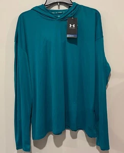 NWT Under Armour Women's Iso-Chill Shorebreak Green Hoodie Top Size 2XL - Picture 1 of 2