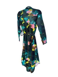 Anthropologie NWT Chloe Oliver Size XS Picasso Long Sleeve Dress W/ Slip & Belt - Picture 1 of 7