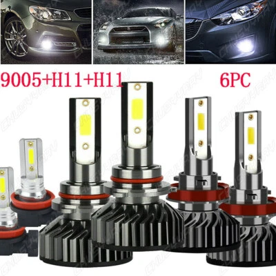 Faro antiniebla LED blanco haz bajo 6 piezas para Chevrolet Cruze 2016 2017 2018 Foto 1 de 4